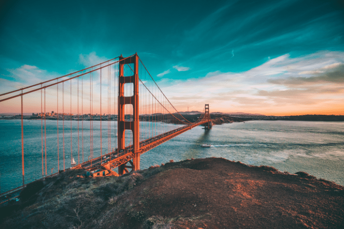 How to Improve Your WordPress Site Speed and Performance. Image shows the Golden Gate Bridge