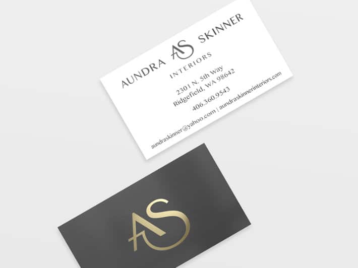 gold and black business cards 