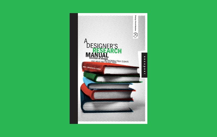 The cover of A Designer's Research Manual by Jennifer Visocky O'Grady