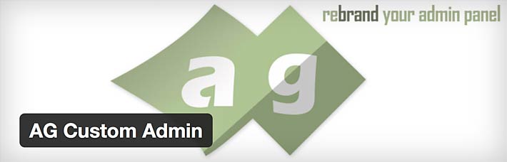 screenshot from AG Custom Admin plugin