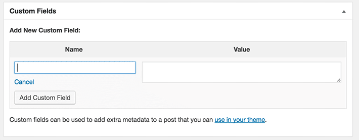 Add new custom field section. How to Create and Use WordPress Custom Fields 