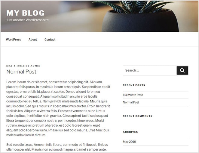 create single post template wordpress