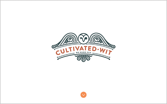 Wordpress Web Design Example: Interactive Site Screenshot from Cultivated Wit