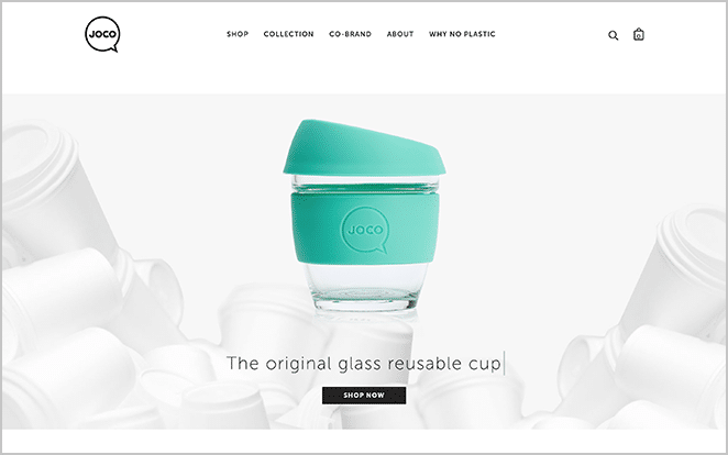 Elegant WordPress Website Design for Joco Cups Ecommerce Business