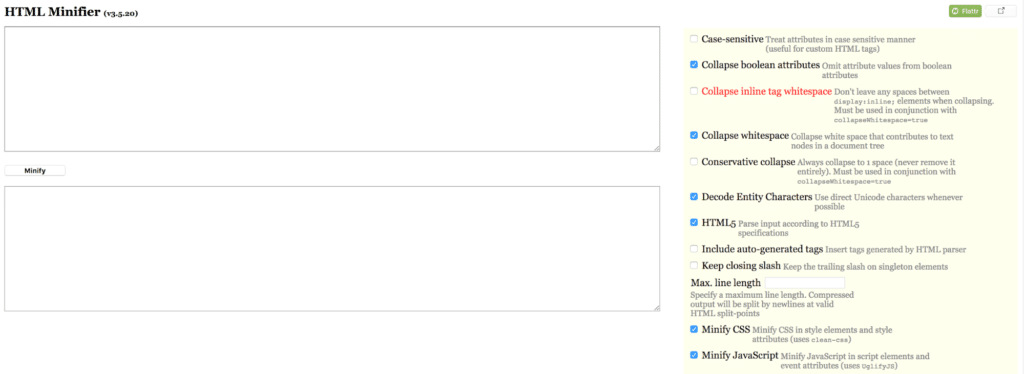 HTML Minifier